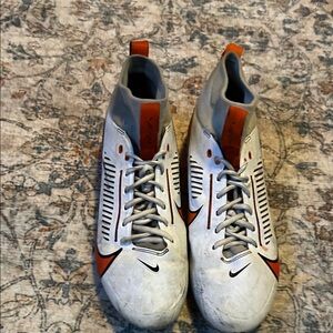 Nike White and Orange Athletic Shoes
